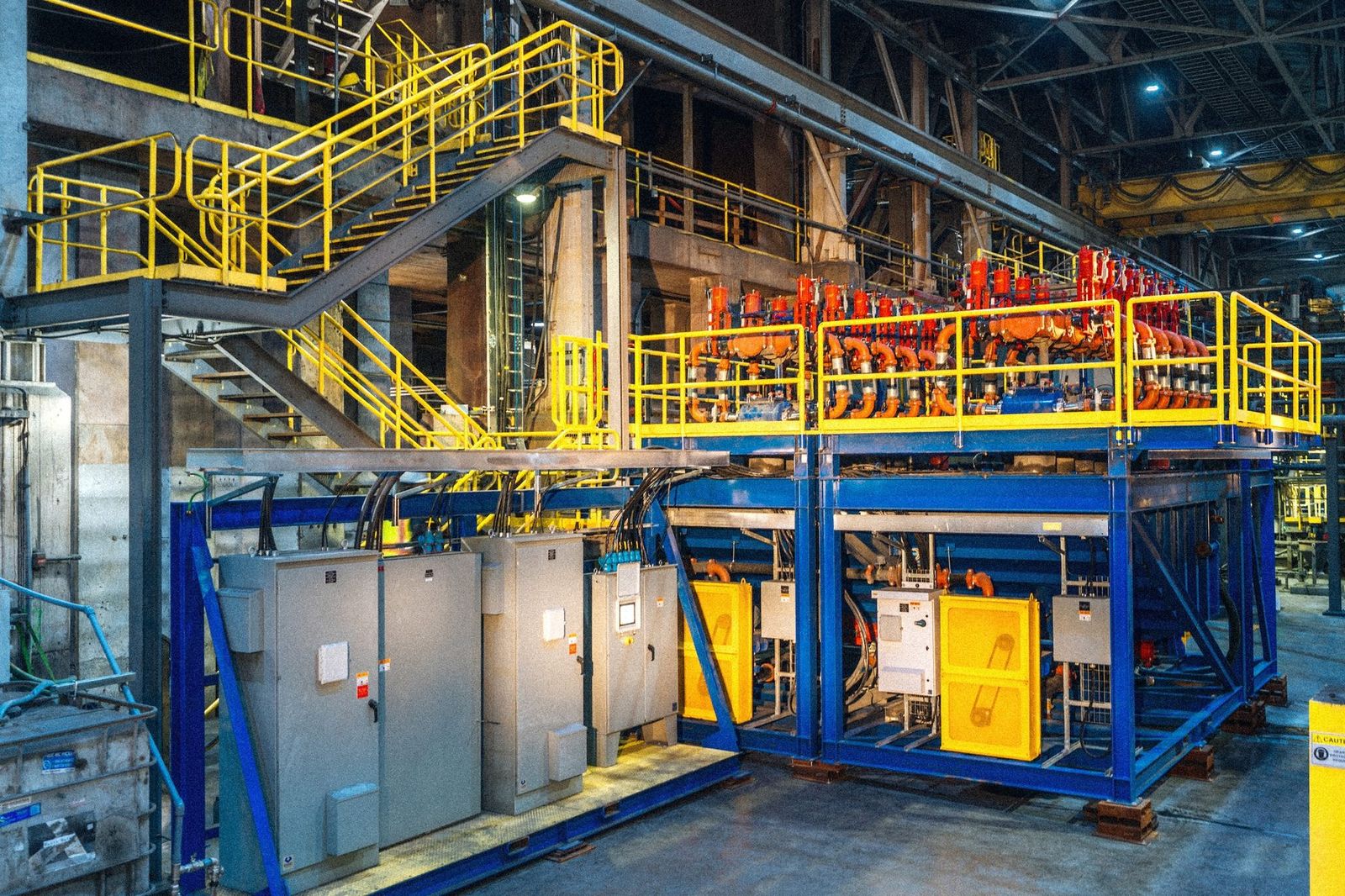 A commercial HPSA installation running inside a mineral processing plant